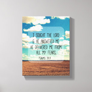 Psalms Bible Verse Canvas Print