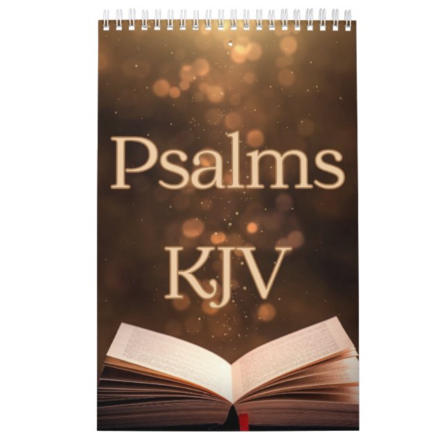 Psalms Bible Verses Collection Wall Calendar (Cover)