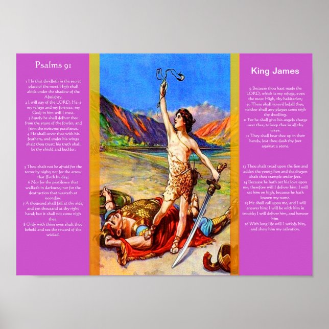 Psalms chapter 91 Posters 8 (Front)