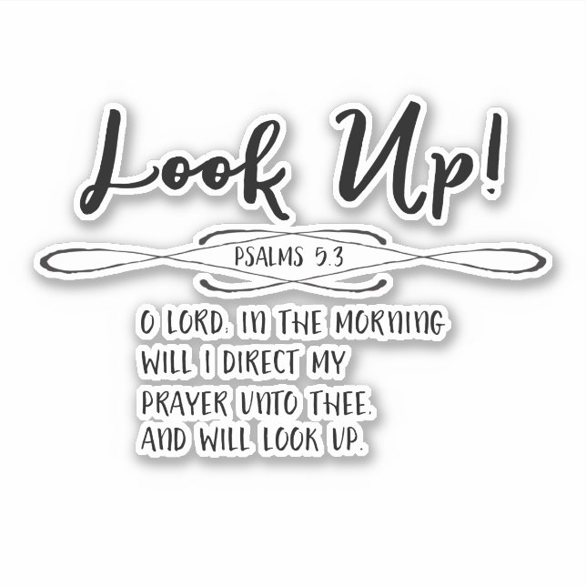 Psalms Morning Prayer Bible Verse (Front)