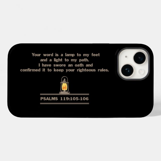 Psalms Phone Case (Back (Horizontal))