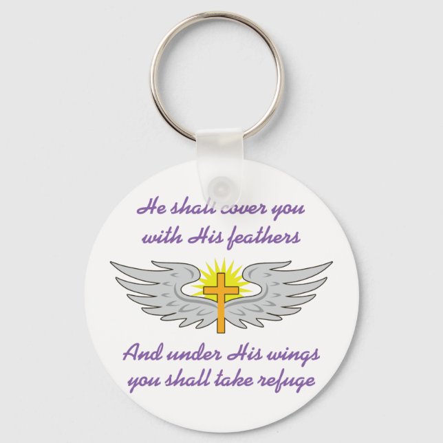 Psalms Verse Key Ring (Front)