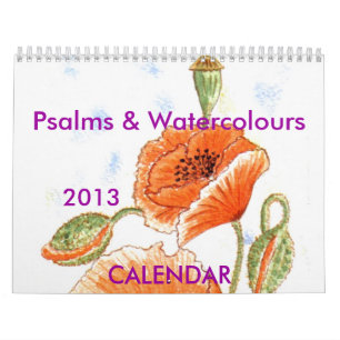 'Psalms & Watercolours' Calendar