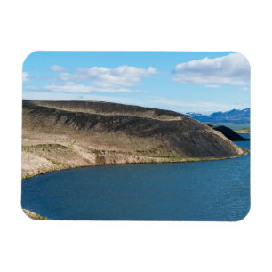 Pseudo-craters in the lake Myvatn - Iceland Magnet