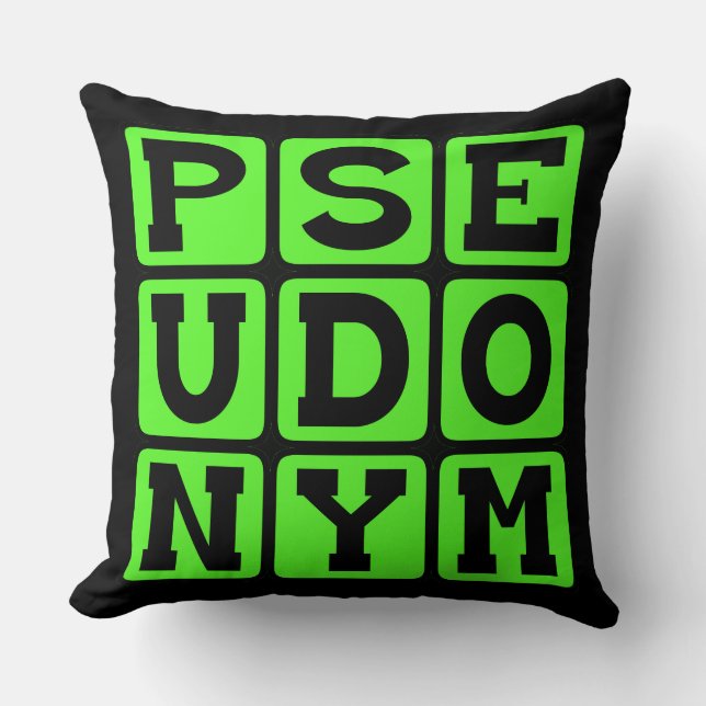 Pseudonym, Alias Cushion (Front)