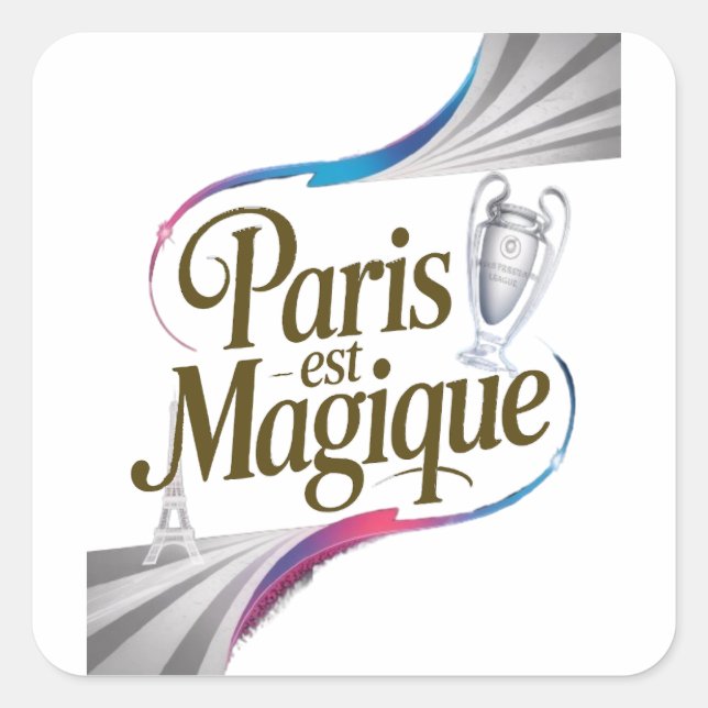 PSG Dominates Square Sticker (Front)