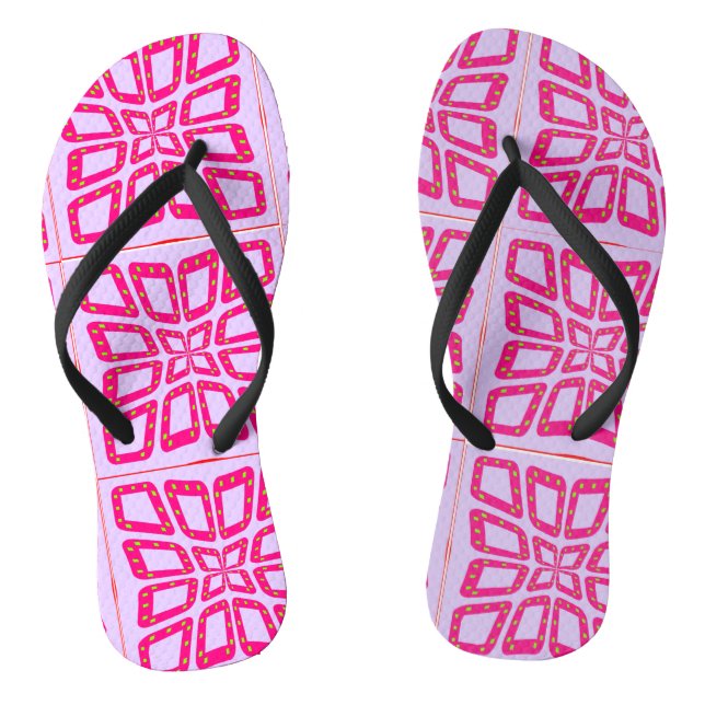 "PSG Dots Pinched Tiles"  Flip Flops (Footbed)