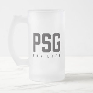 PSG For Life Frosted Glass Beer Mug