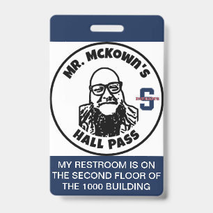 PSHS Hall Pass Badge ID Badge