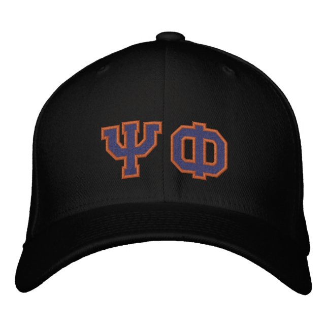 Psi Phi Fan Embroidered Hat (Front)