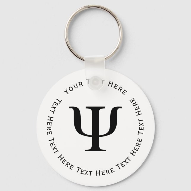 Psi Symbol Key Ring (Front)