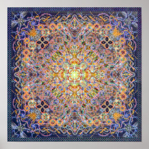 Psidereal Centerpeace Matrix Psychedelic Poster