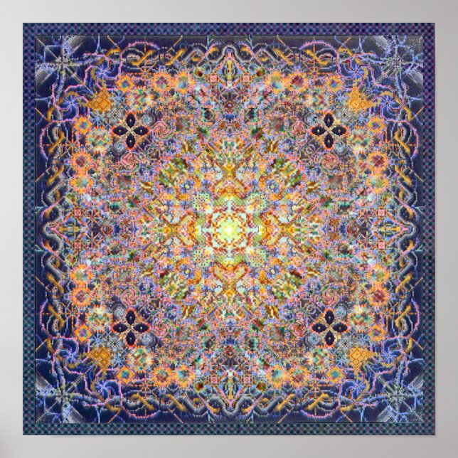 Psidereal Centerpeace Matrix Psychedelic Poster (Front)