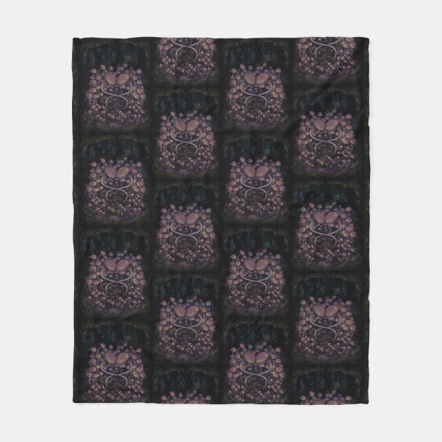 Psilocybe Allenii Fleece Blanket (Front)