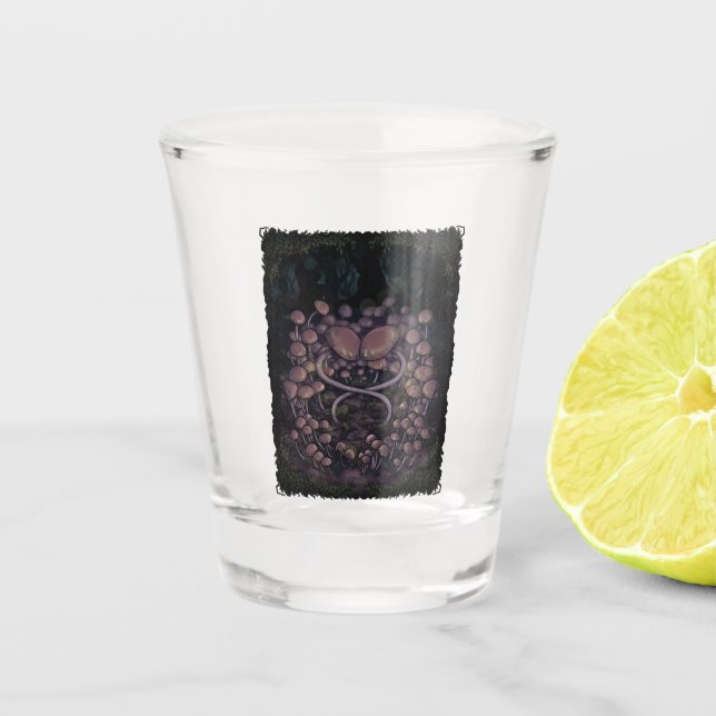 Psilocybe Allenii Shot Glass (Front)