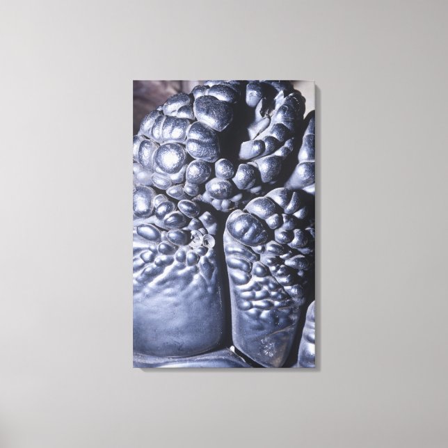 Psilomelane, an ore of Manganese, Michigan, USA Canvas Print (Front)