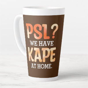 PSL vs. Kape Filipino Autumn Coffee Humour Latte Mug