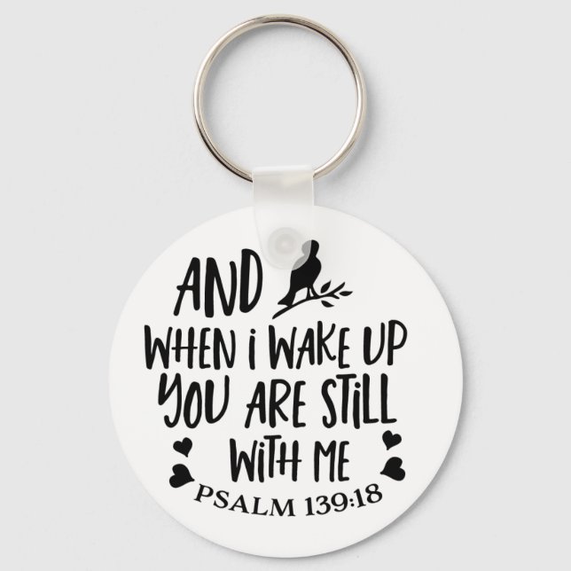 Pslam 139:18 Keychain (Front)