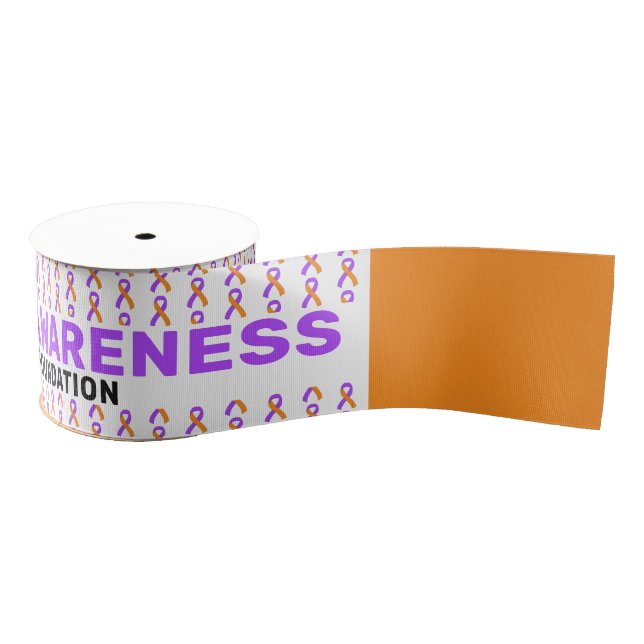 Psoriasis Awareness Pattern Ribbon Grosgrain Ribbon (Spool)