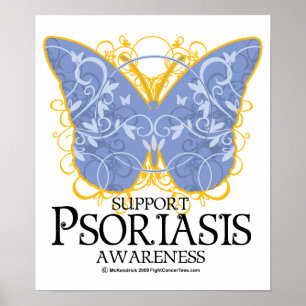 Psoriasis Butterfly Poster