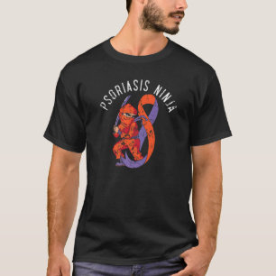 Psoriasis Ninja Skin Disease Shinobi Psoriasis Awa T-Shirt