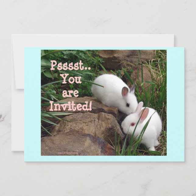 Psst, you are invited! invitation (Front)