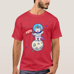 PSTH to the Moon Unicorn Astronaut T-Shirt