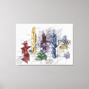 PSW — the word of state. Canvas Print