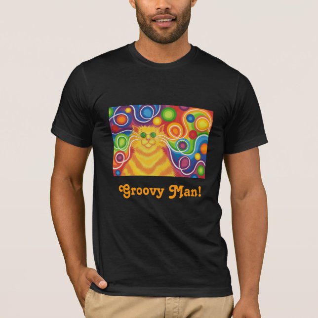 'Psy-cat-delic 'Groovy Man!' t-shirt (Front)