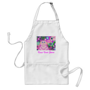 Psy-cat-delic Pink 'Your Text' apron