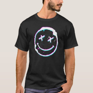 Psy Goa Trance Acid Smile Techno Music Face T-Shirt