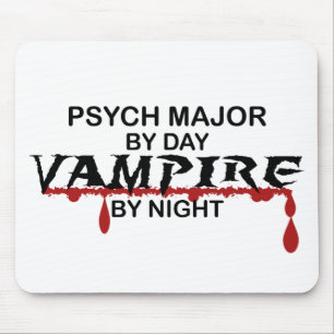 Psych Major Vampire by Night Mouse Mat