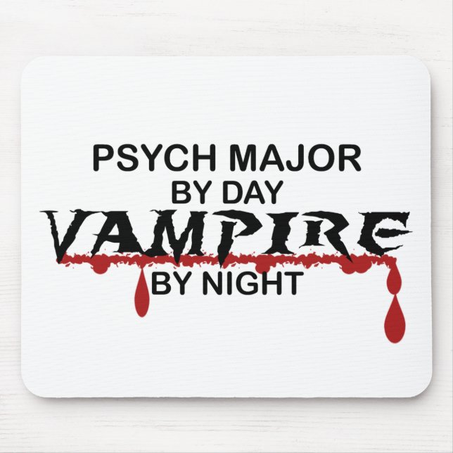 Psych Major Vampire by Night Mouse Mat (Front)