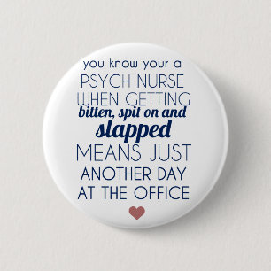 Psych Nurse 6 Cm Round Badge