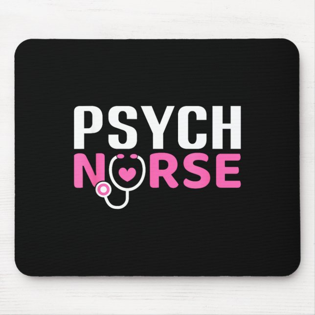 Psych Nurse Believe In Yourself Sitive Quote Desig Mouse Mat (Front)