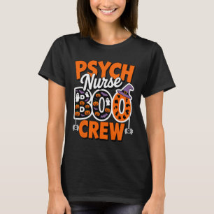 Psych Nurse Boo Crew Mental Health Ghosts, Pumpkin T-Shirt