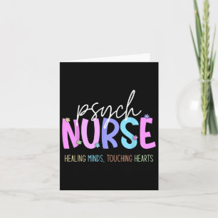 Psych Nurse Healing Minds Touching Hearts Psychiat Card