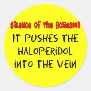 Psych Nurse Hilarious Gifts Classic Round Sticker