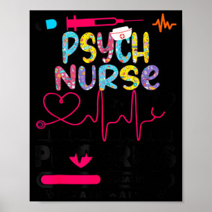 Psych Nurse In Progress Future Nurse Gift Rn Poster