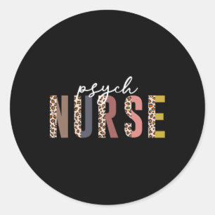 Psych Nurse Psychiatric Nurse Week Rn Mental Healt Classic Round Sticker