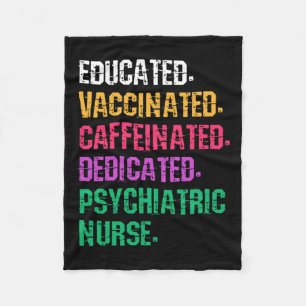 Psych Nurse Psychiatric Nursing Mental Health Nurs Fleece Blanket