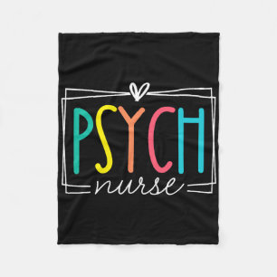 Psych Nurse Psychiatric Nursing Rn Cute Appreciati Fleece Blanket