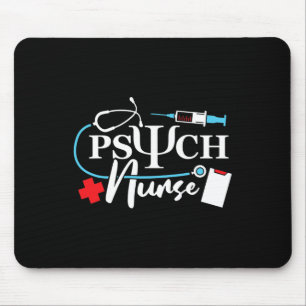 Psych Nurse Psychology Nursing Psychiatric Mental Mouse Mat