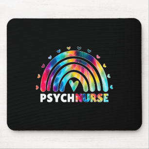 Psych Nurse Tie Dye Nursing Mental Health Psychiat Mouse Mat