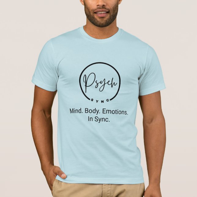 Psych Sync: Mind. Body. Emotion. In Sync. T-Shirt (Front)