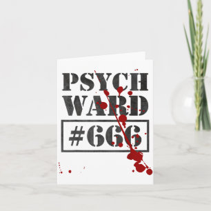 Psych Ward _ Funny Prisoner Costume Inmate Vintage Card