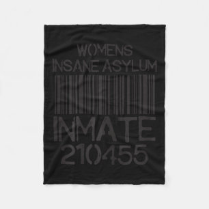 Psych Ward Jail Funny Halloween Costume Insane Asy Fleece Blanket