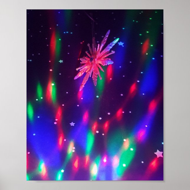 Psychadelic Disco Colours Poster (Front)