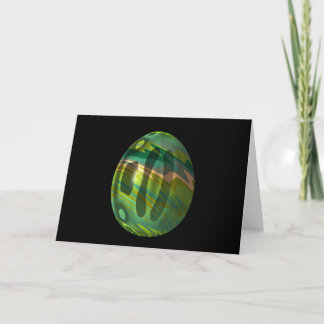 Psychadelic Egg 4 Holiday Card