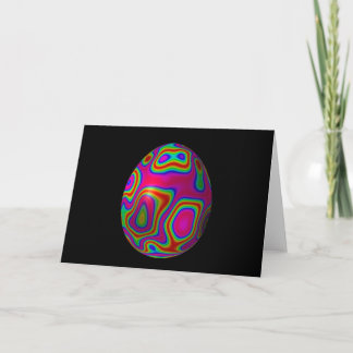 Psychadelic Egg 5 Holiday Card